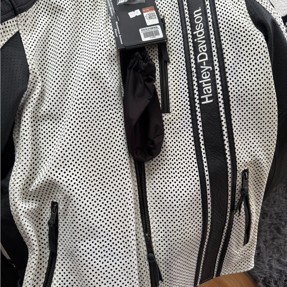Harley-Davidson Black and White Riding Jacket - Picture 1 of 4